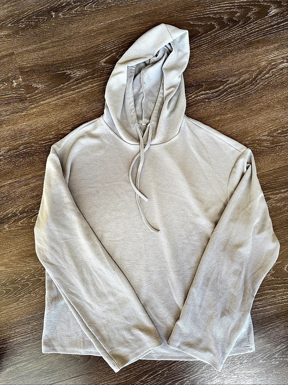 Light Gray Hooded Sweatshirt - Medium